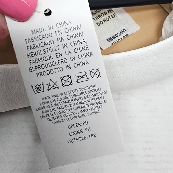 New White Ballet Shoes Balletcore Slipon Pointed Toe Flats Size 9.5 - Picture 6 of 7